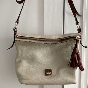Dooney & Bourke Dixon Crossbody Bone Pebble Leather